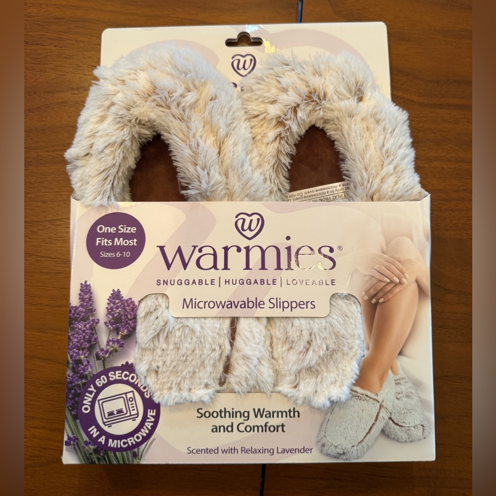 Warmies Marshmallow Brown Slippers